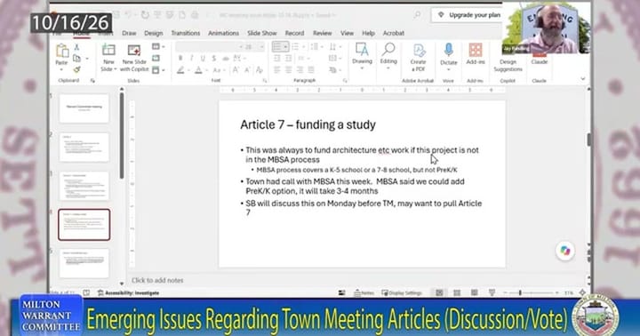 From the Finance Committee