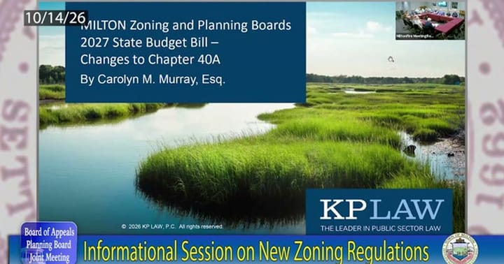 From the Planning Board